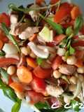 Ensalada de garbanzos y collejas