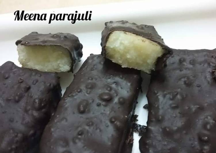 Recipe of Homemade Homemade dessicated nariyal chocolates