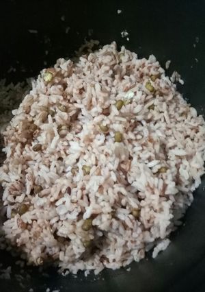 Foto resep Nasi merah kacang Ijo