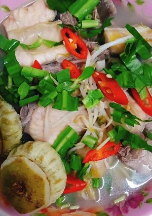 Hình của món Canh chua từ trái bần.