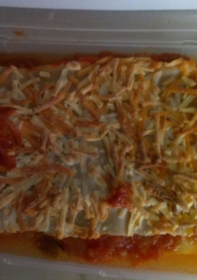 Una foto de Lasaña de verduras y quesos
