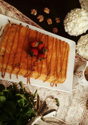 عکسی از دستور کیک گردویی