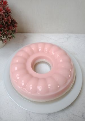 Foto resep Puding Susu Buah Jelly Kelapa