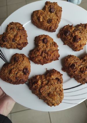Une photo de Cookies coeur healthy ❤️