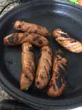Chorizo santarrosano asado con cerveza