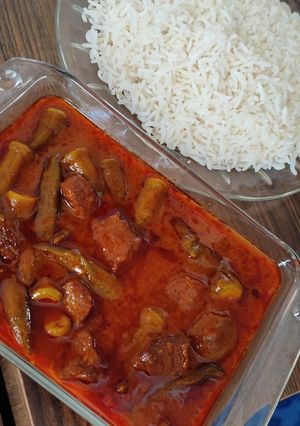 عکسی از دستور خورشت بامیه