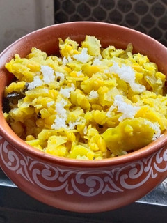 A picture of Cabbage moongdaal sabji.