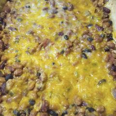 A picture of Chili Lasagna Batch 000 with Beans.