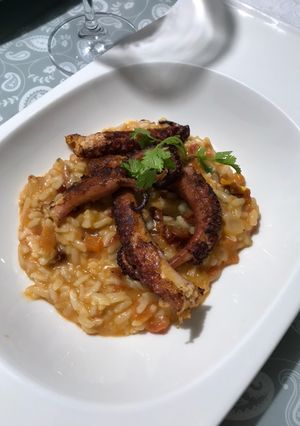 Una foto de Risotto de Pulpo Pomodoro