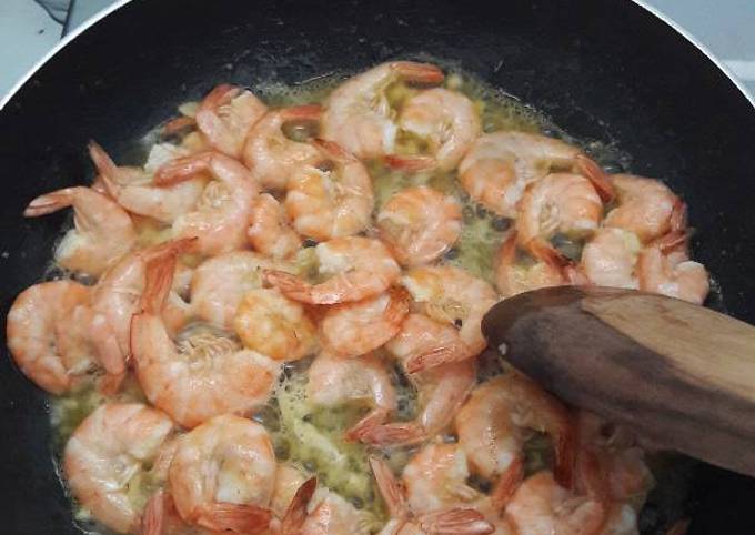 Resep Butter Garlic Prawn Udang Saus Mentega Non Msg Oleh Nur Azizah