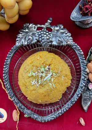 A picture of Yellow Dates Halva.