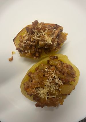 Una foto de Patata con carne al horno🥔