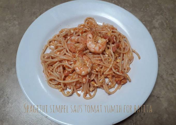 Spagethi simpel saus tomat yumih for batita