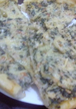 صورة لوصفة بيتزا السلق بالجبن 🍕