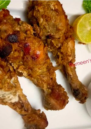 A picture of Malai tangdi kebabs.