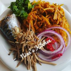 A picture of Garnished Abacha.
