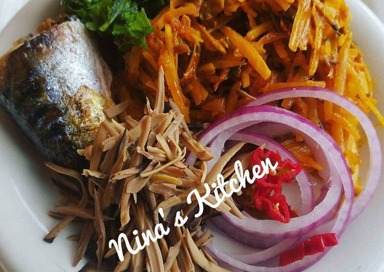 creative Garnished Abacha Recipe | Steps to make Garnished Abacha Award-winning