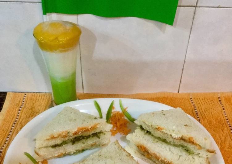 How to Cook Perfect Tricolor Sandwich