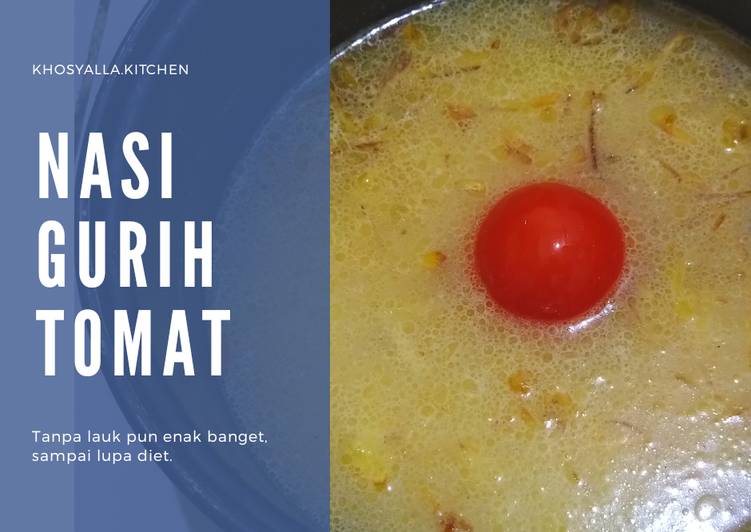 Cara Campuran saat makan malamNasi Gurih Tomat