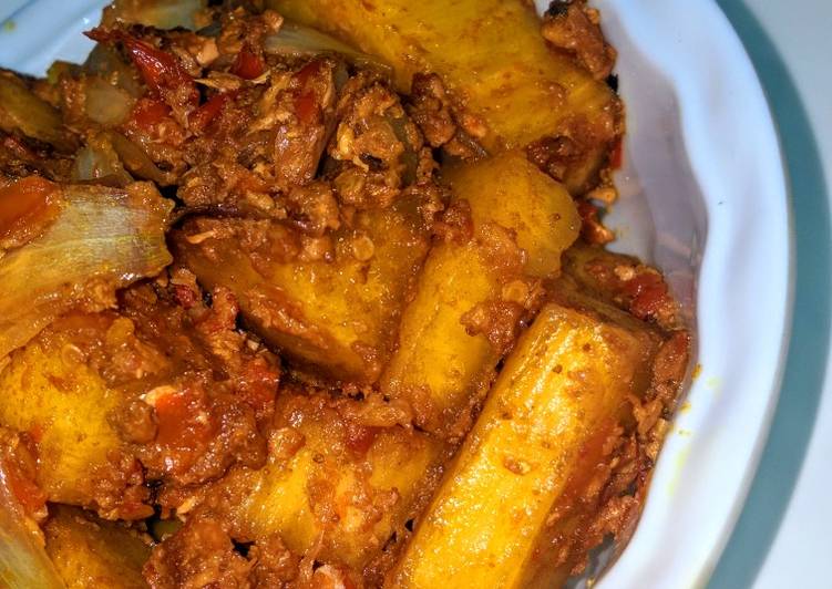 Simple Way to Make Super Quick Homemade Stir fried yam