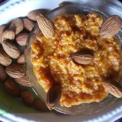 A picture of Gajar badam halwa.