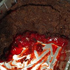 A picture of Dairy Free Chocolate Strawberry Dumpcake.