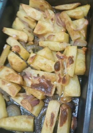 صورة لوصفة بطاطس مشوية 😊👌