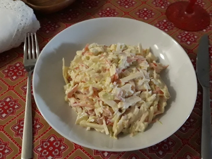 Pasos sencillos para Hacer Ensalada coleslaw americana  que Delicioso