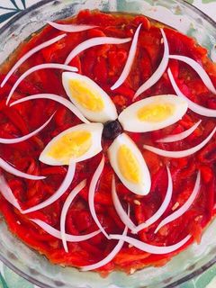 Una foto de Zorongollo (Ensalada de pimientos extremeña)