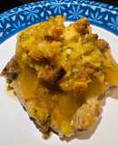 Apple 🍎 Pie Pork Chops with Stuffing