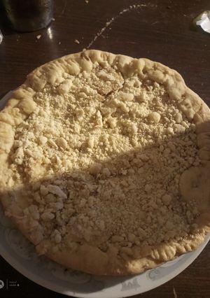 Una foto de Torta de manzana con crumble