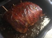 Una foto de cerdo en salsa de mango