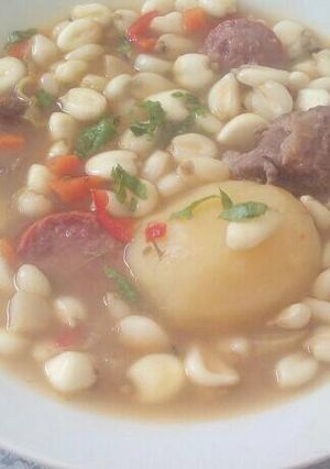Una foto de Puchero de mote