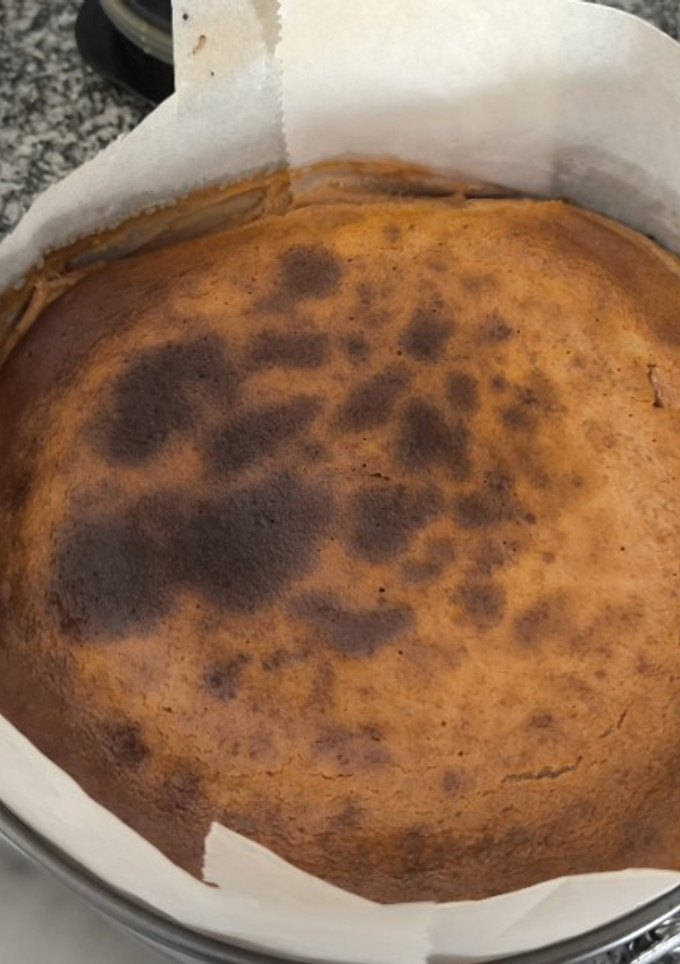 Una foto de Tarta de queso y Nocilla al horno
