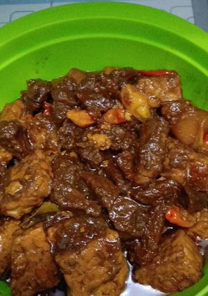 Foto resep Semur daging sapi,tahu,tempe