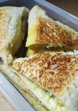 Foto resep Menu Diet Roti Bakar telur