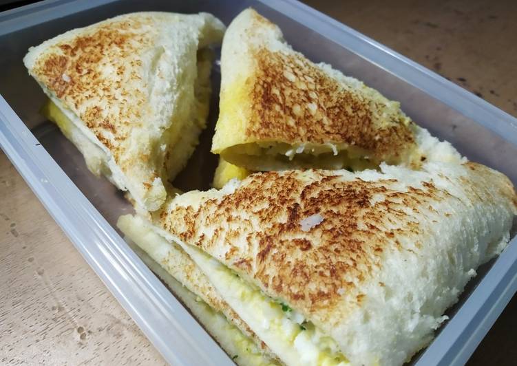 Resep Menu Diet Roti Bakar telur Anti Gagal