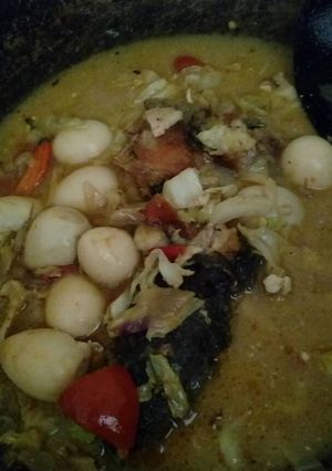 Foto resep Santan lele telur puyuh