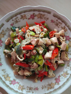 Foto resep Tumis cumi asin (pete)