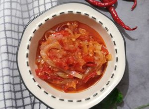 Foto resep Sanga Cabek Bawang Bombai Khas Kutai