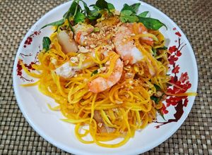 Hình của món Gỏi đu đủ tôm thịt.