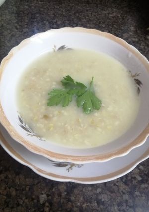 صورة لوصفة شوربه الفريكه