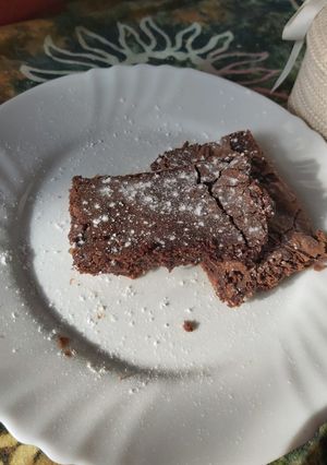 Una foto de Brownie con Nutella