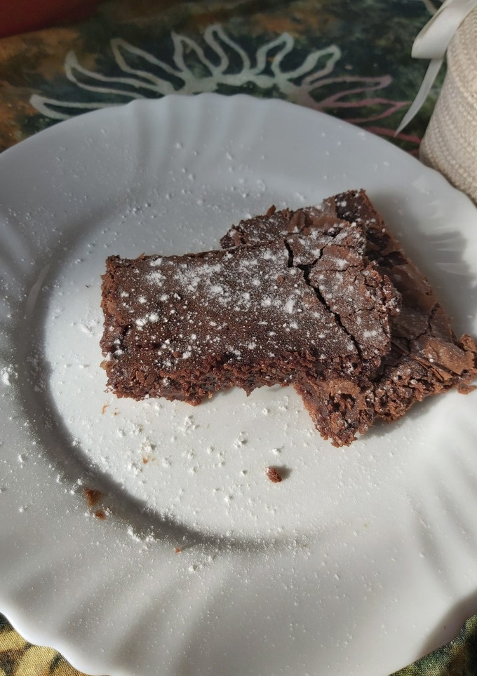 Una foto de Brownie con Nutella