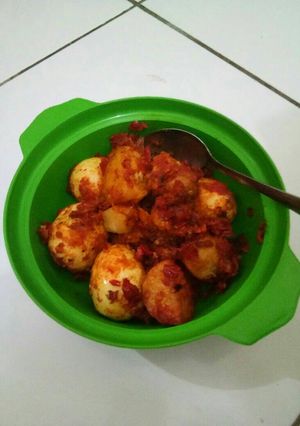 Foto resep Telur Kentang Balado Super Pedas