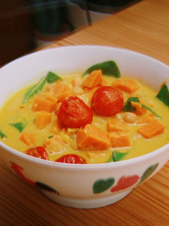 A picture of Sweet Potato Chickpeas Curry.