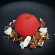 Coconut Coffee Cake & Poached Apple