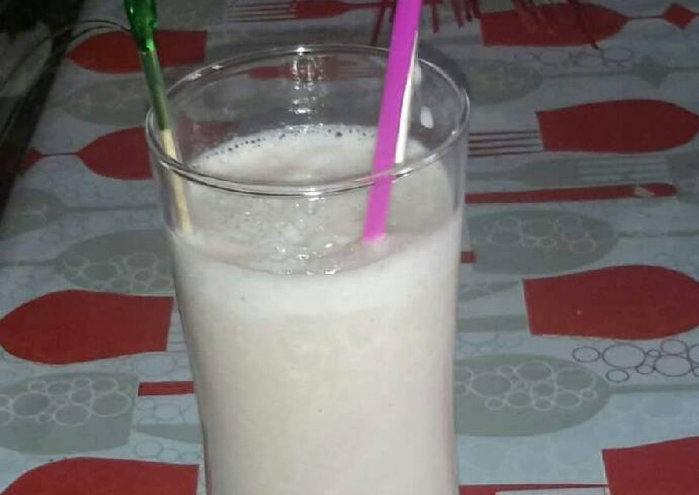 Batido de fresas y plátano light