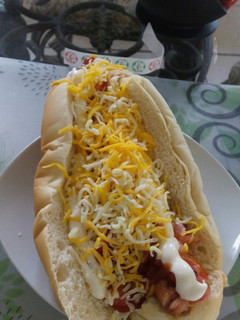 Una foto de Pan con chorizos desayuno a mi estilo