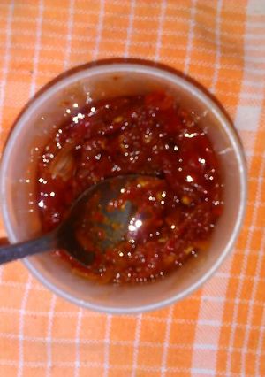 Foto resep Sambal Terasi Goreng (#postingrame2_recooksambel)